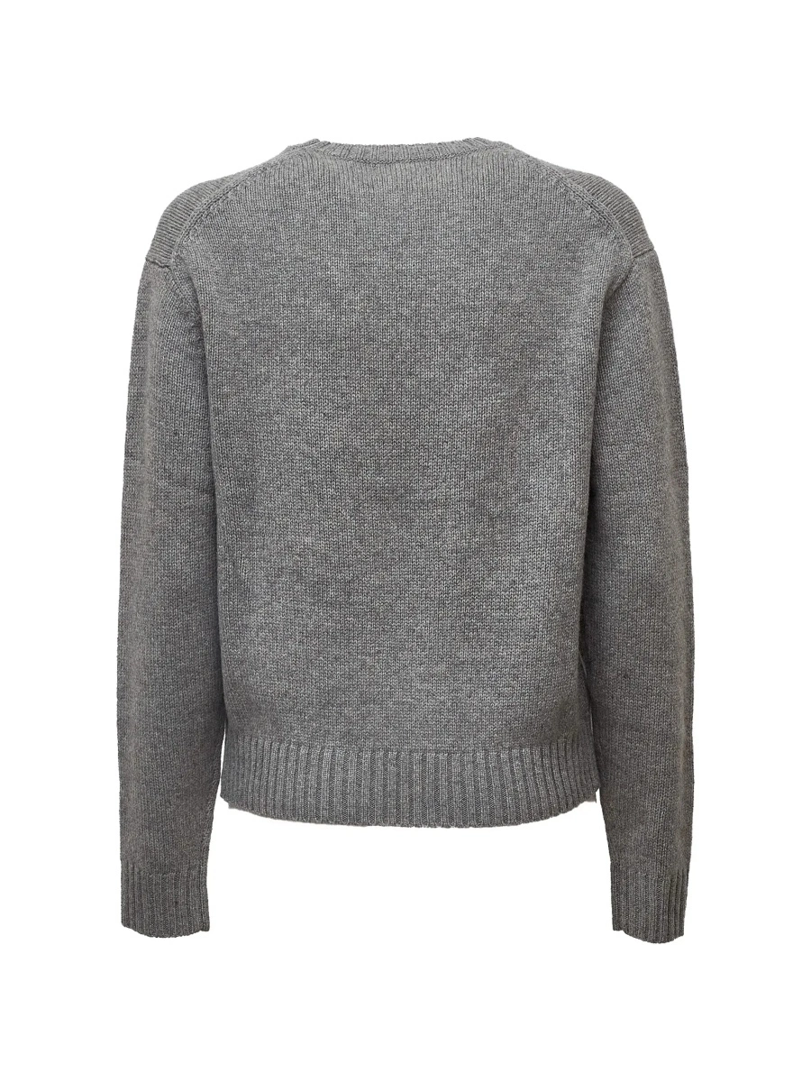 Pulover Ralph Lauren gri din lana si casmir - Img 4
