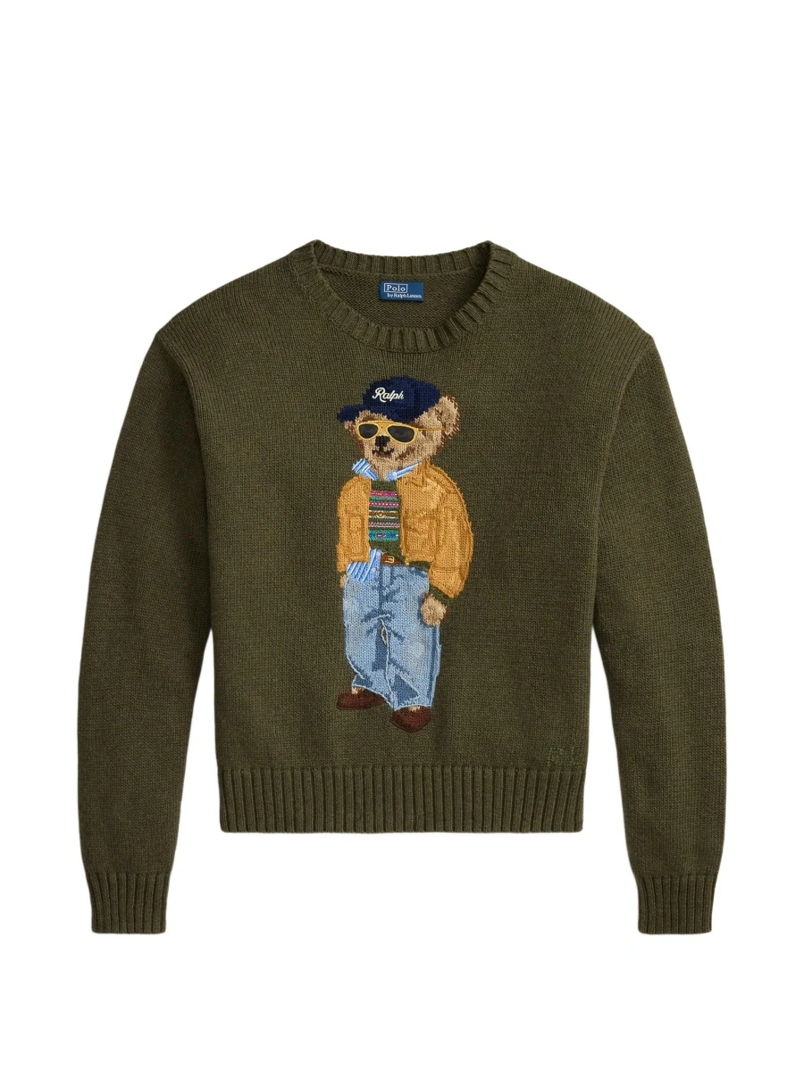 Pulover Ralph Lauren verde din lana si casmir - Img 8