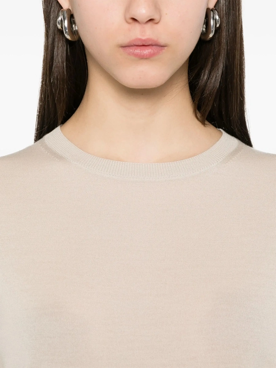 Pulover 'S MAXMARA bej din lana virgina - Img 7