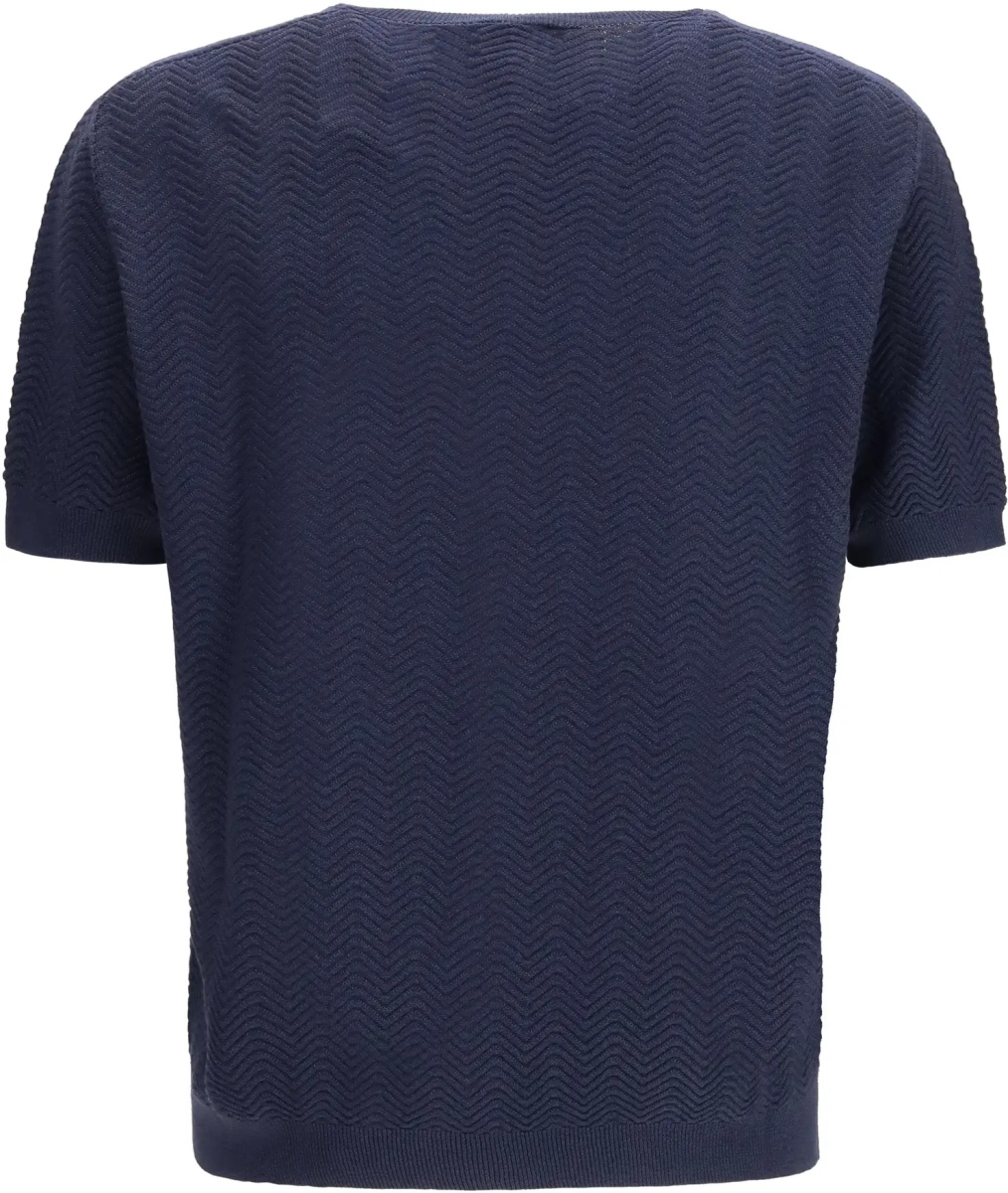 Pulover Short-sleeved cotton and silk Sweater - Img 2