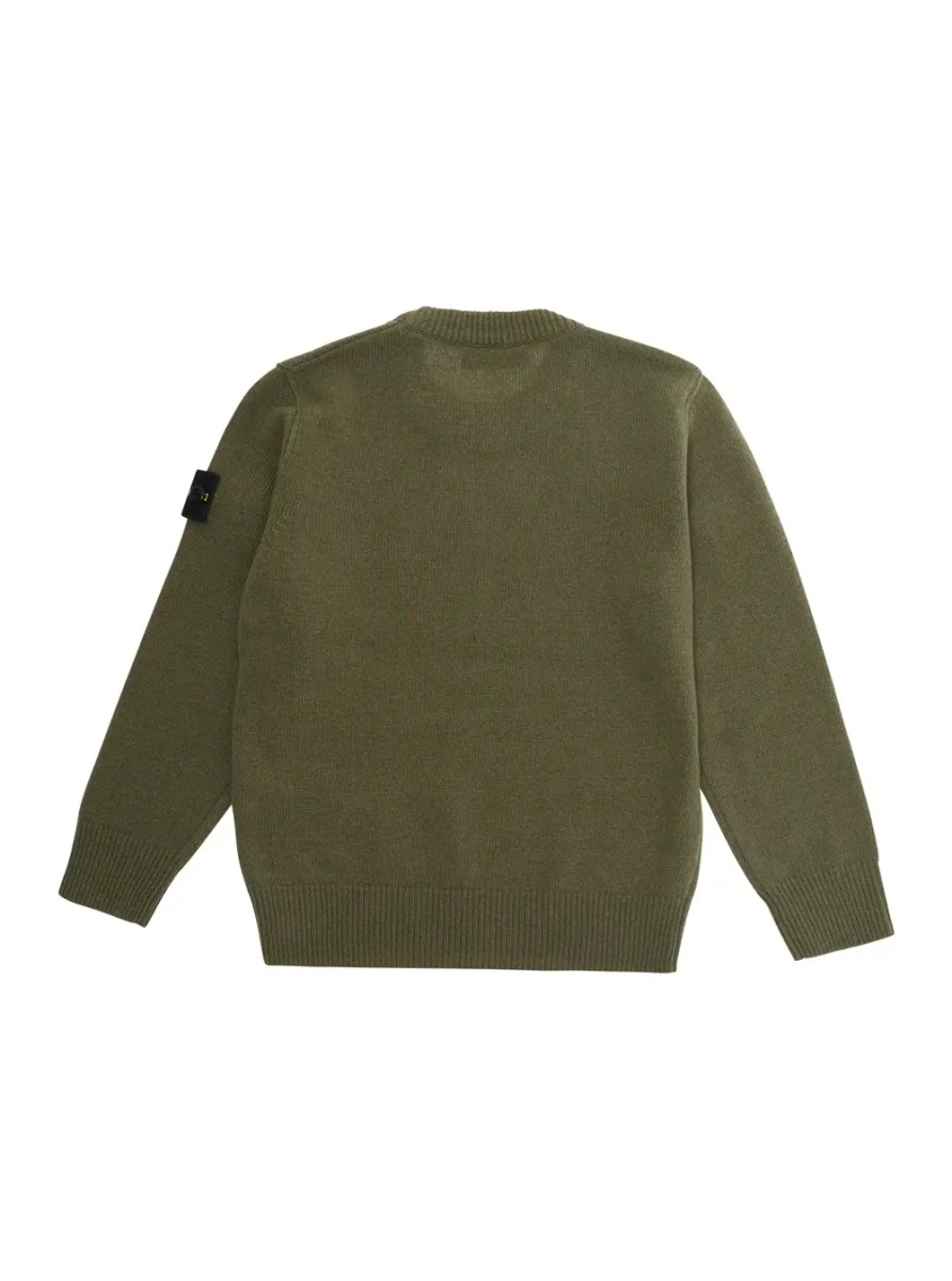 Pulover Stone Island verde din lana - Img 2