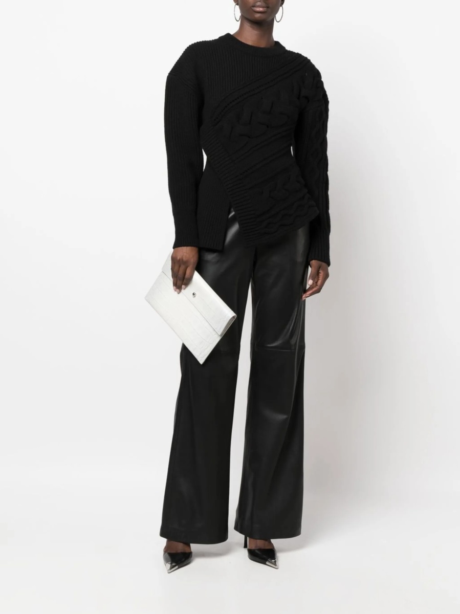 Pulover tricotat Alexander McQueen negru - Img 2