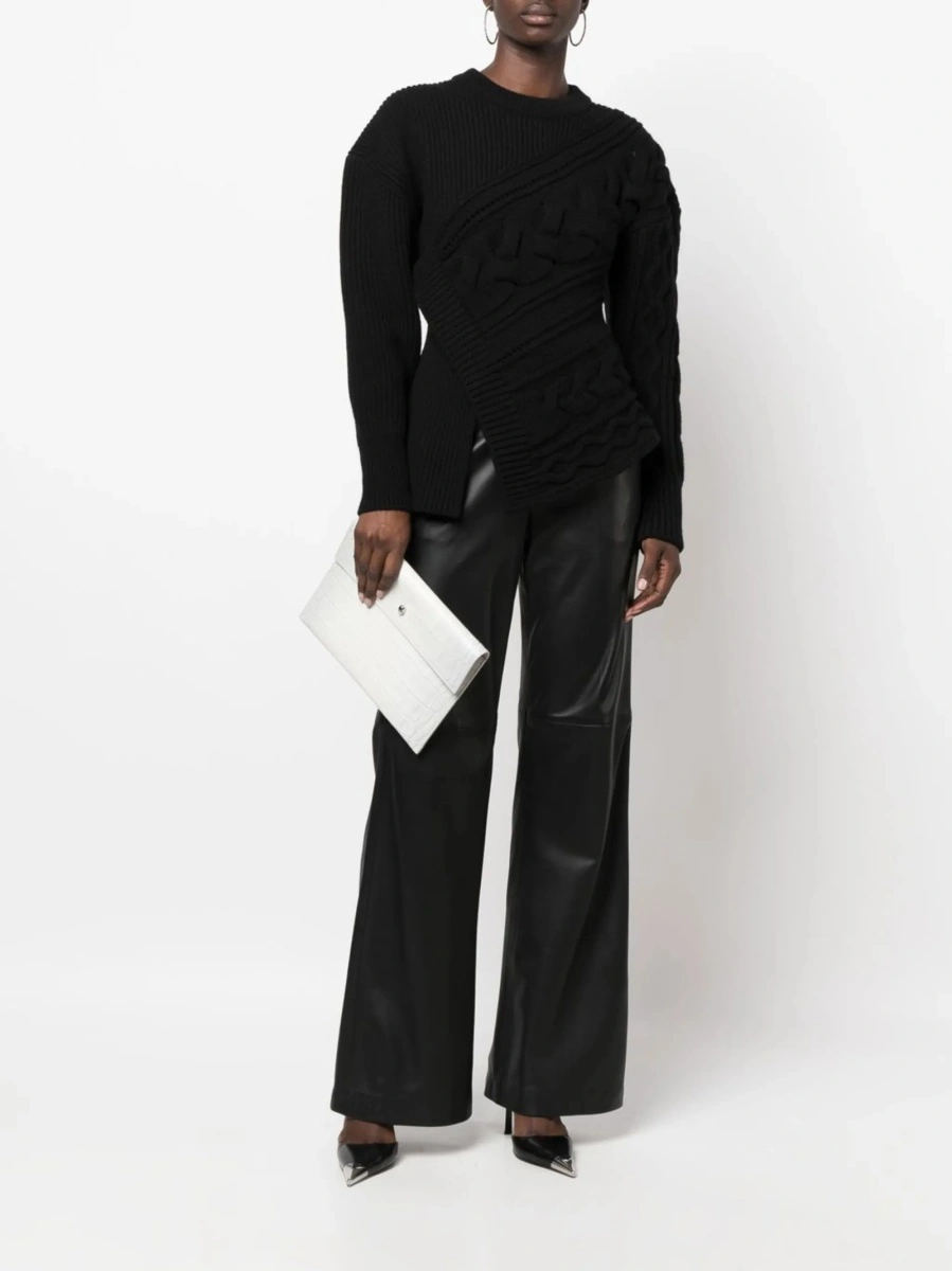 Pulover tricotat Alexander McQueen negru - Img 2