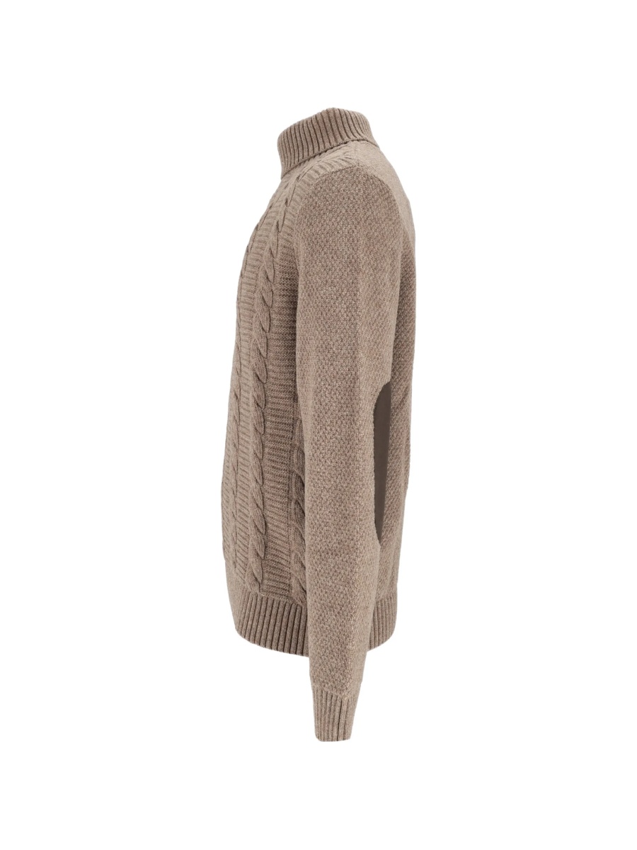 Pulover tricotat Barbour neutru - Img 3