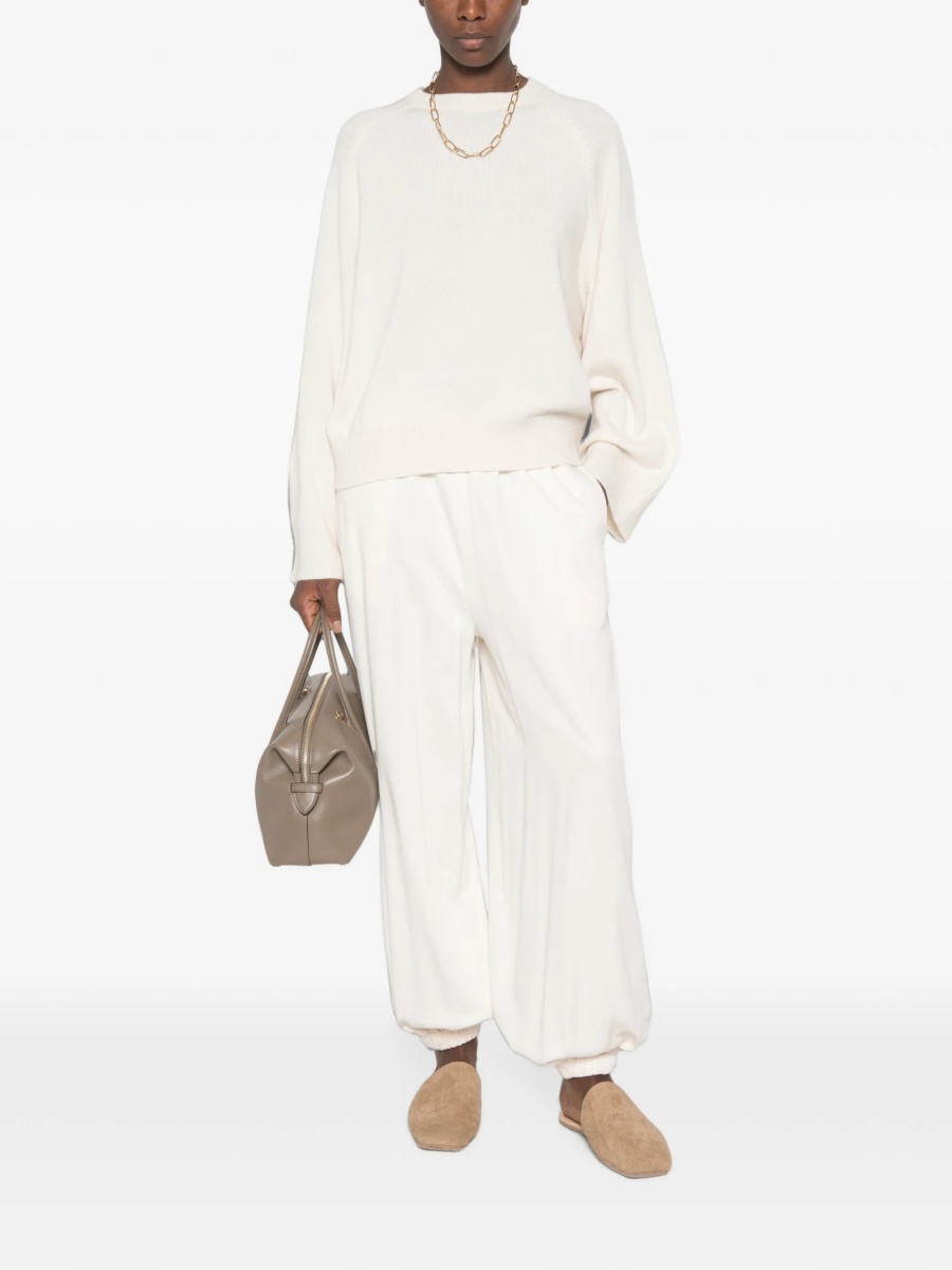 Pulover tricotat Brunello Cucinelli neutru - Img 2