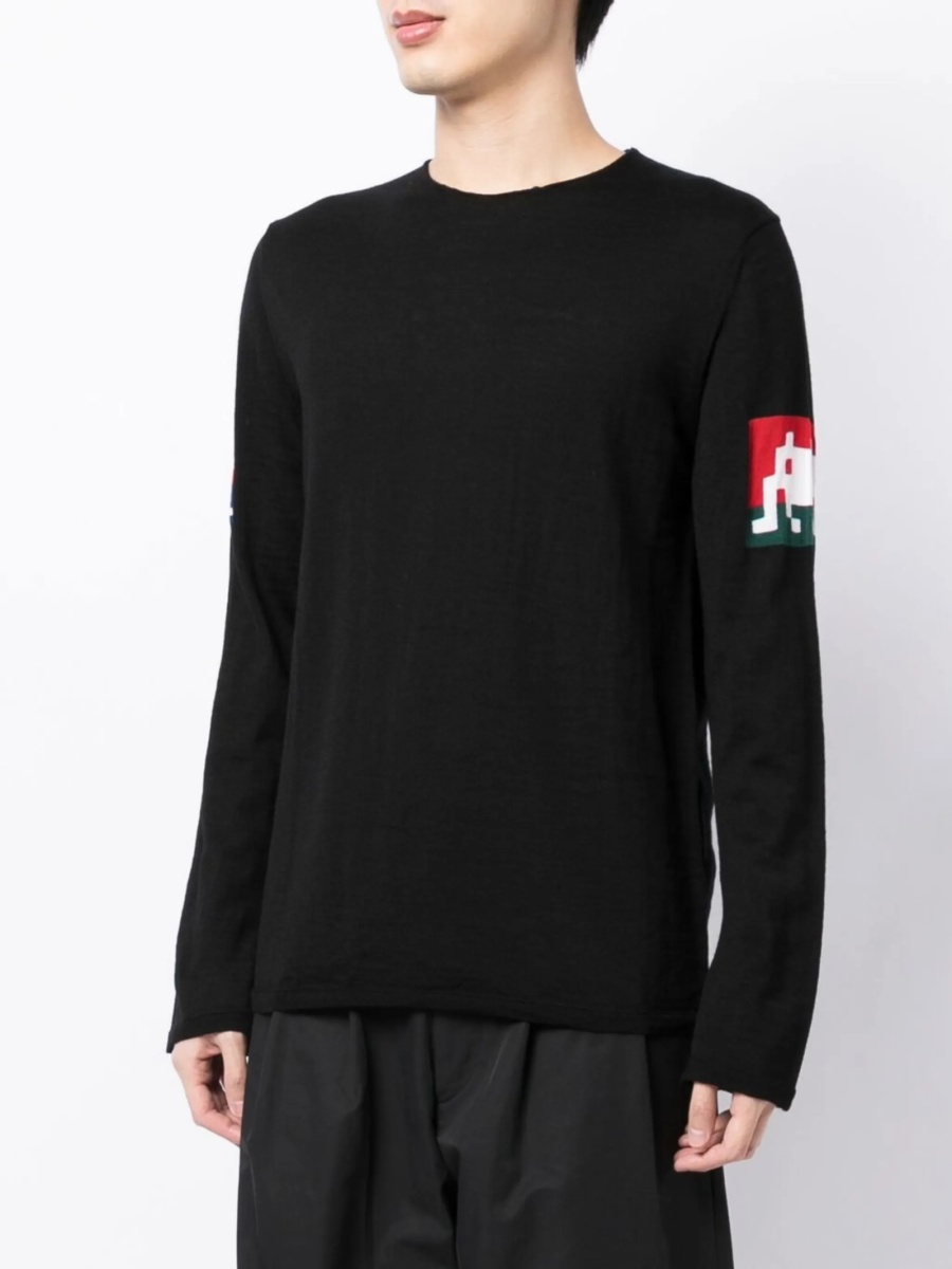 Pulover tricotat Comme des Garçons negru - Img 3