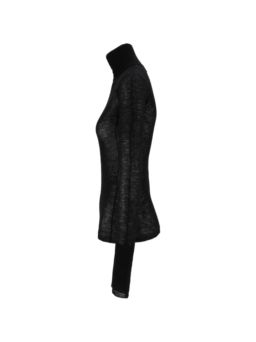 Pulover tricotat Elisabetta Franchi negru - Img 3