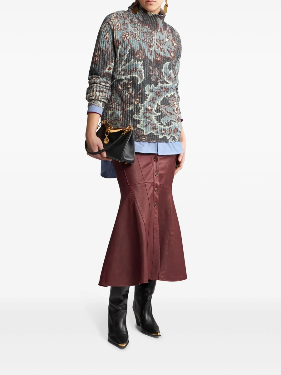 Pulover tricotat ETRO albastru - Img 2