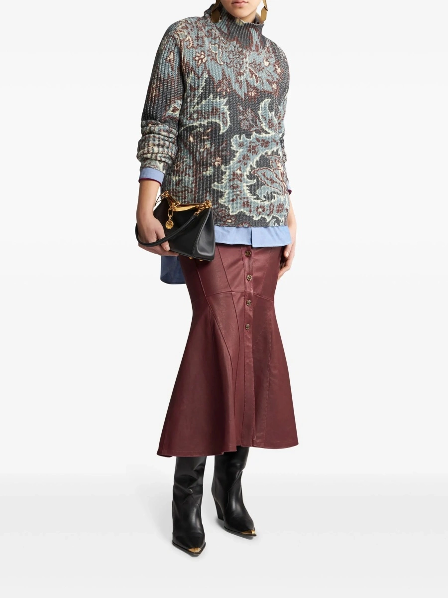 Pulover tricotat ETRO albastru - Img 2