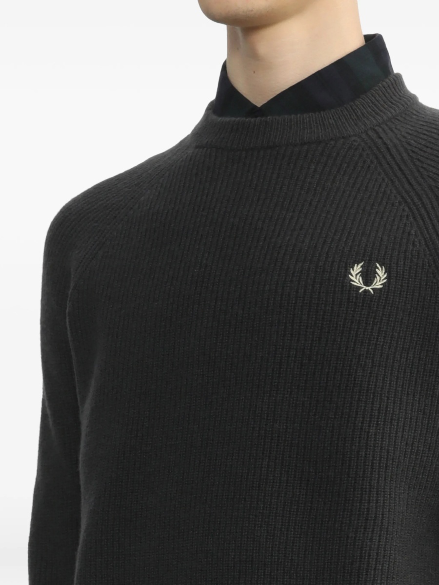 Pulover tricotat Fred Perry gri - Img 5