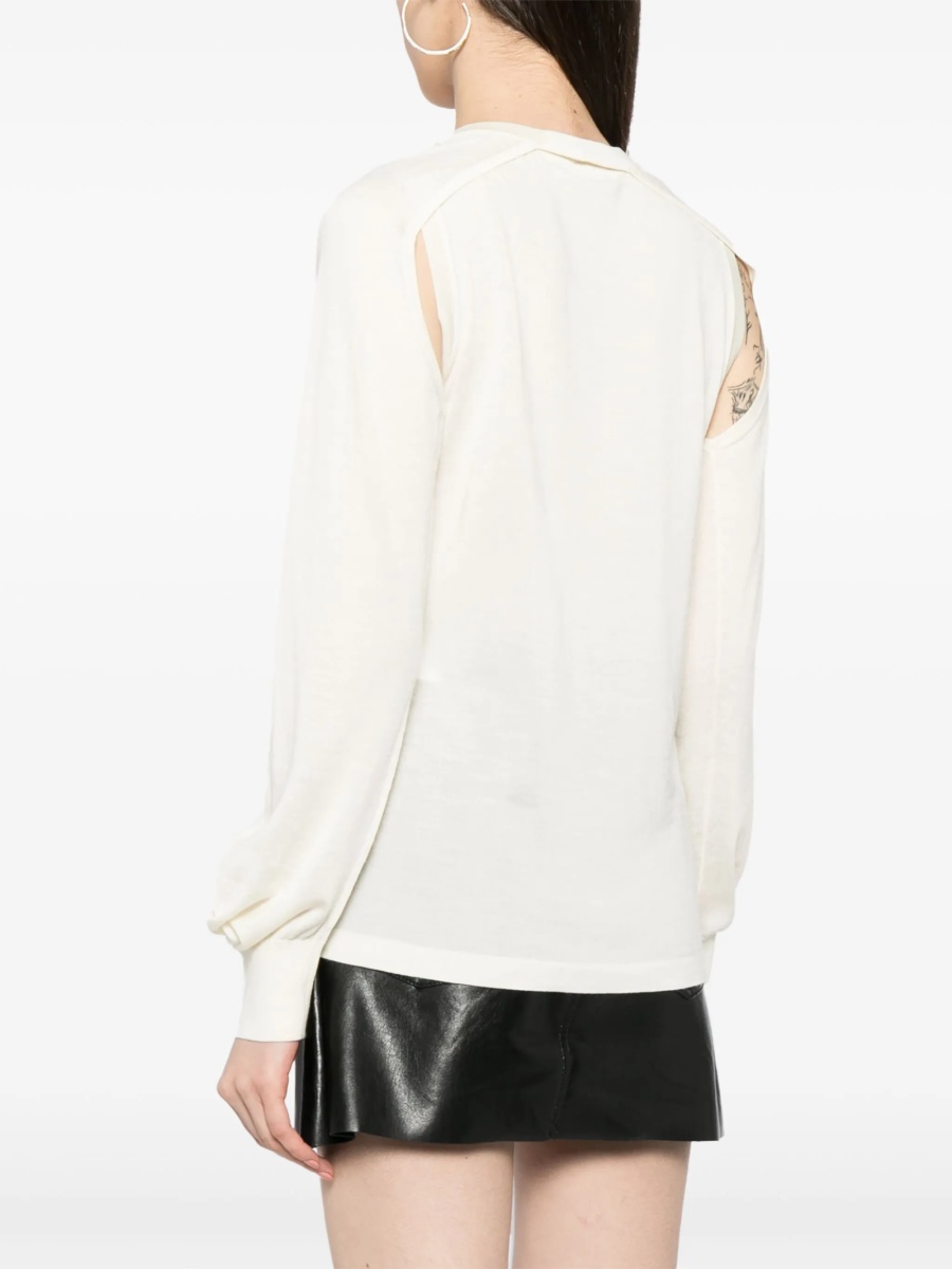 Pulover tricotat HELMUT LANG neutru - Img 4