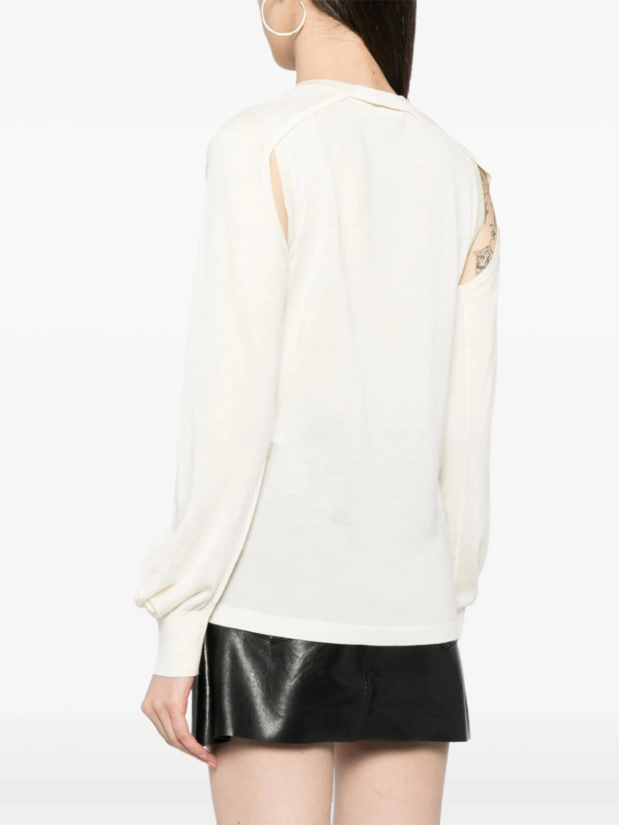Pulover tricotat HELMUT LANG neutru - Img 4