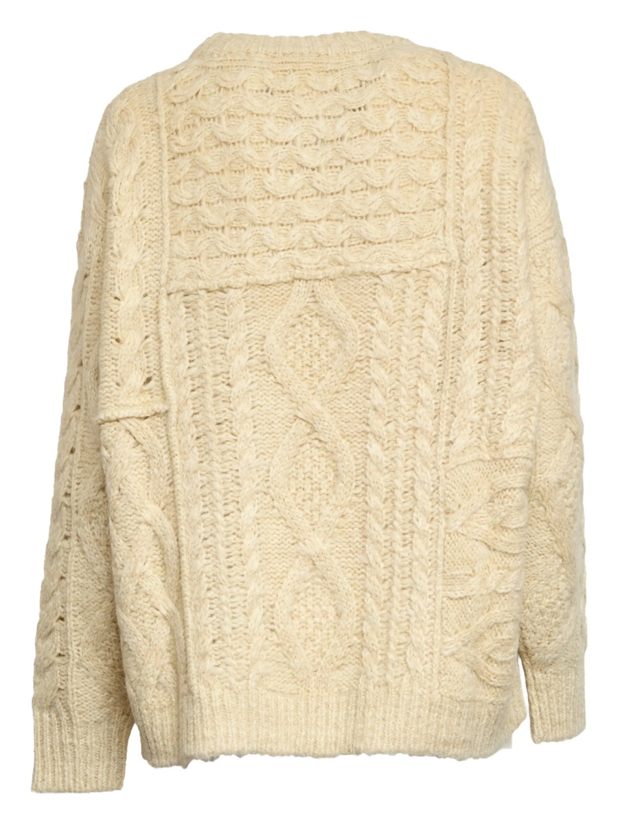 Pulover tricotat ISABEL MARANT ETOILE neutru - Img 2