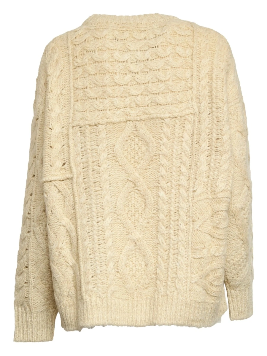 Pulover tricotat ISABEL MARANT ETOILE neutru - Img 2