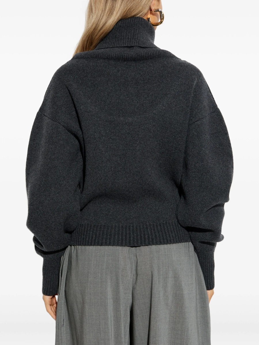 Pulover tricotat JACQUEMUS gri - Img 4