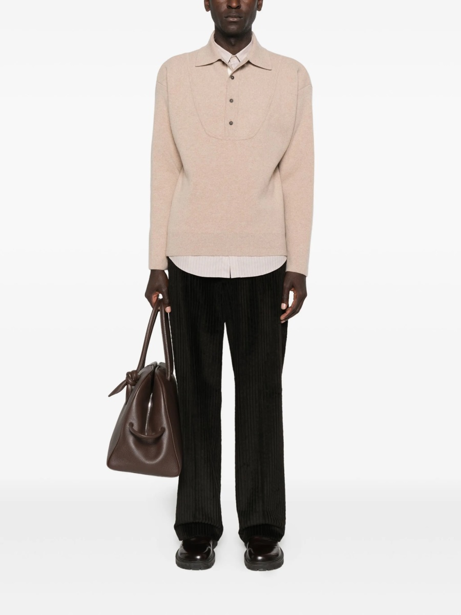 Pulover tricotat JACQUEMUS neutru - Img 2