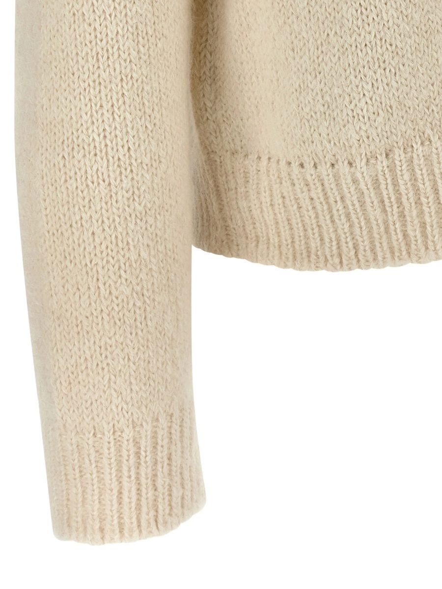 Pulover tricotat Jil Sander neutru - Img 3