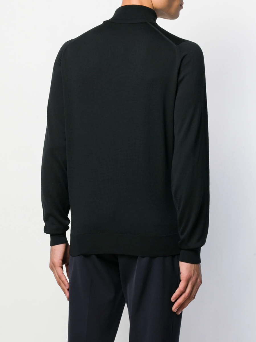 Pulover tricotat John Smedley negru - Img 4