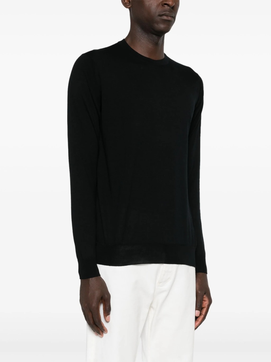 Pulover tricotat John Smedley negru - Img 3
