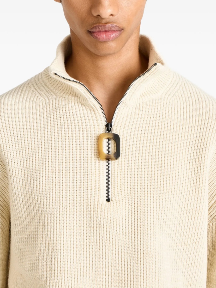 Pulover tricotat JW Anderson neutru - Img 4