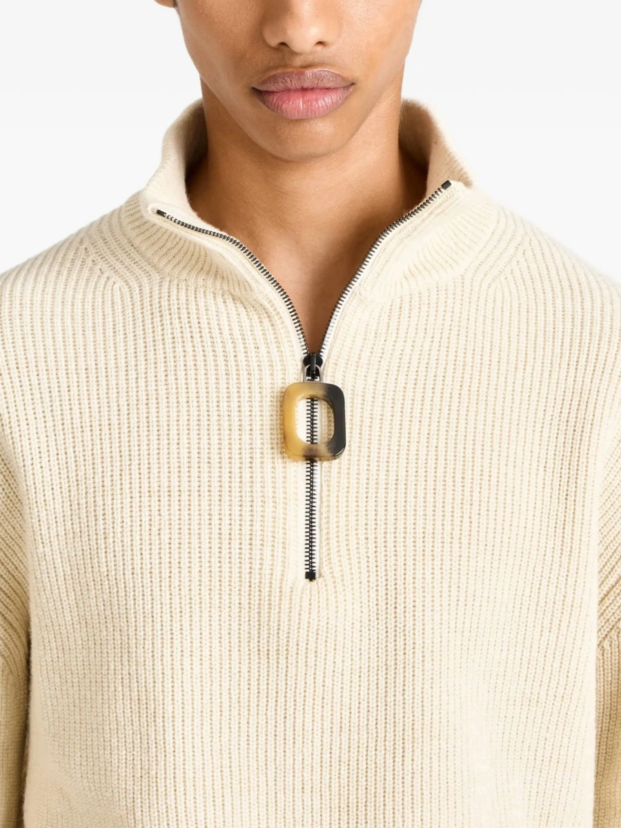 Pulover tricotat JW Anderson neutru - Img 4