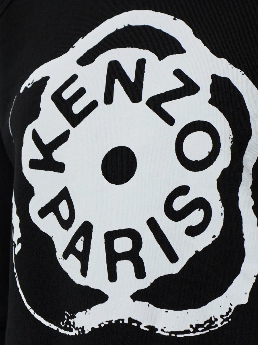 Pulover tricotat Kenzo negru - Img 5