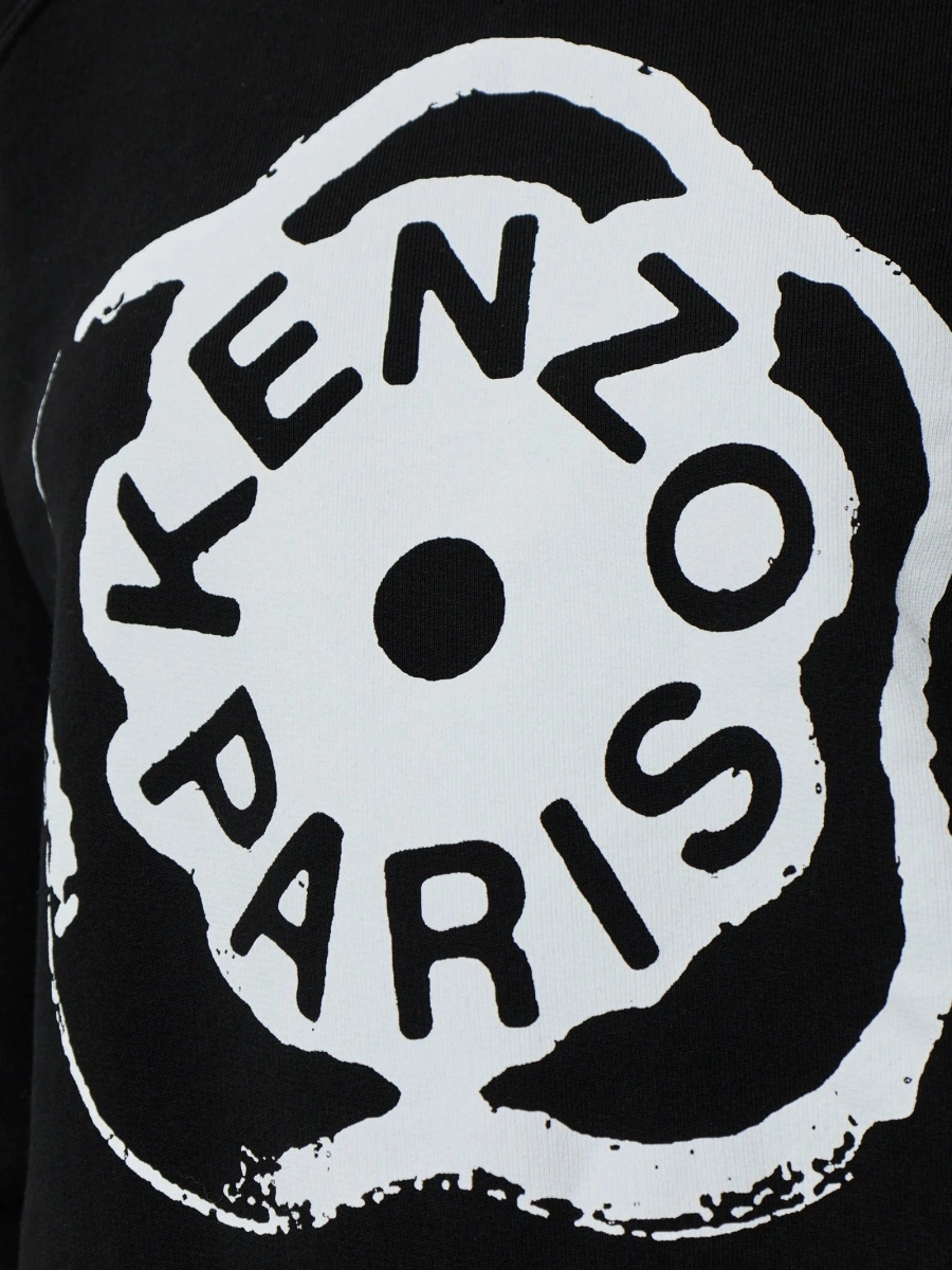 Pulover tricotat Kenzo negru - Img 5
