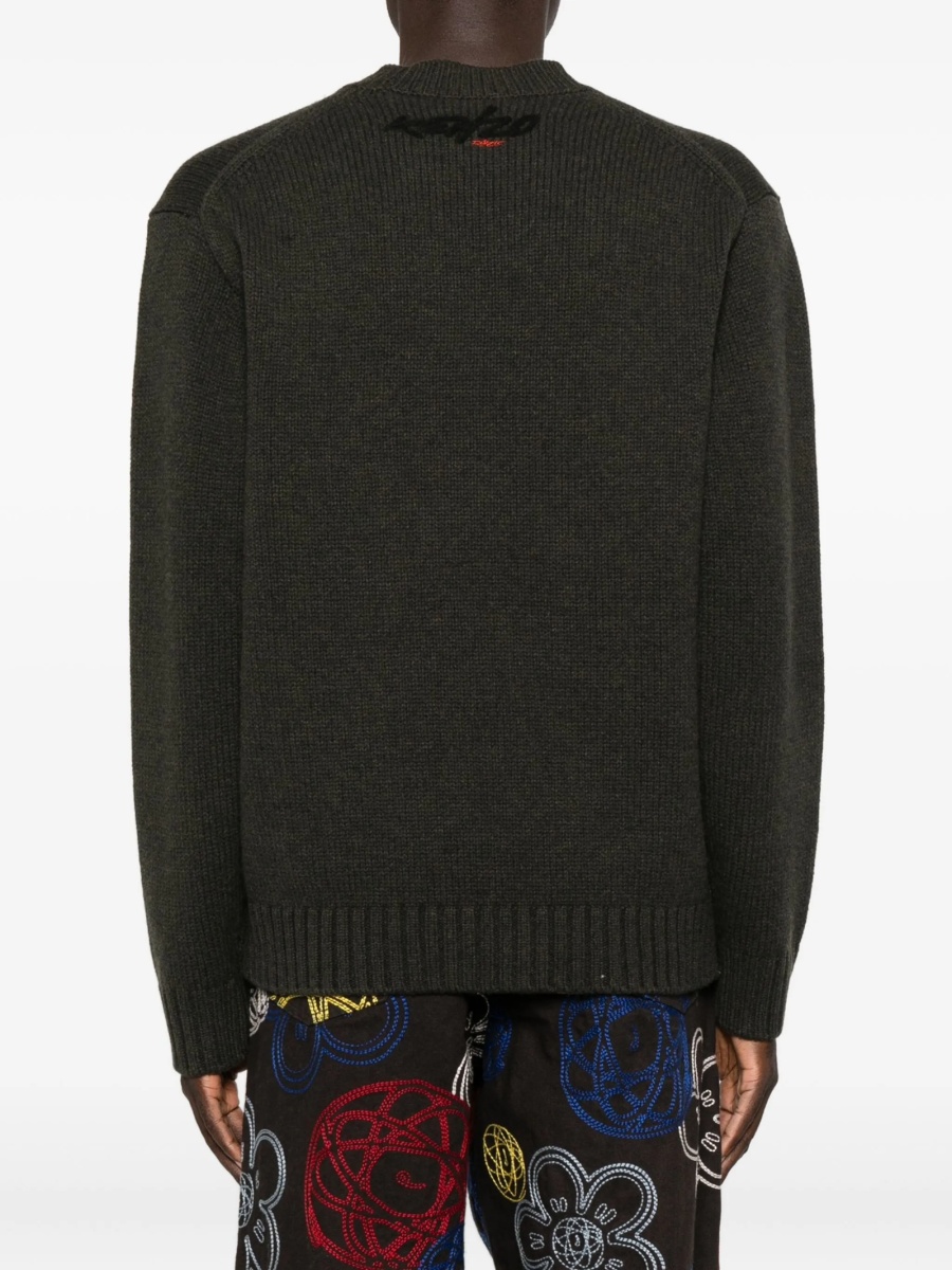 Pulover tricotat Kenzo verde - Img 4
