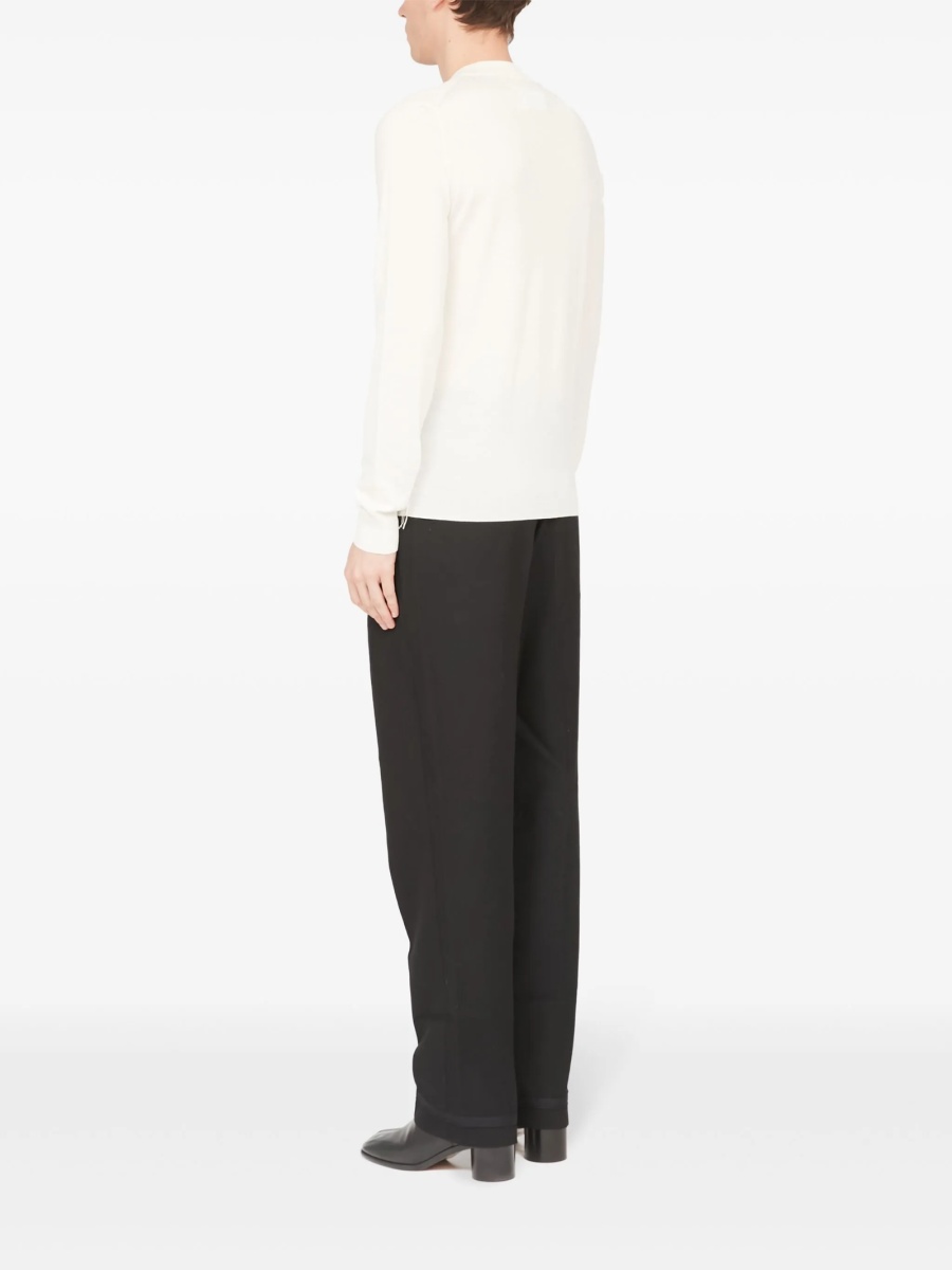 Pulover tricotat Maison Margiela alb - Img 5