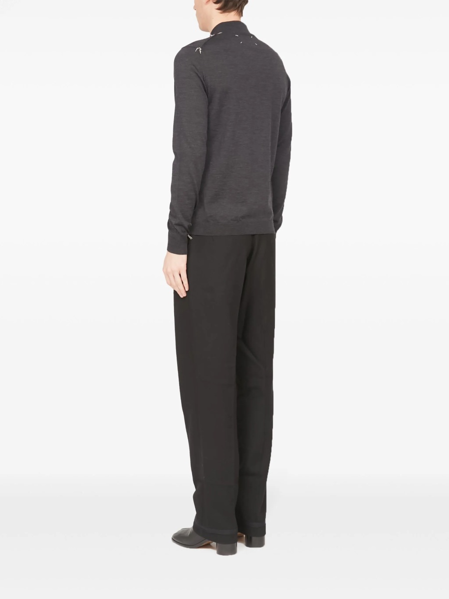 Pulover tricotat Maison Margiela gri - Img 5