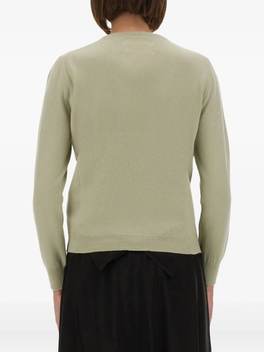 Pulover tricotat Maison Margiela verde - Img 3