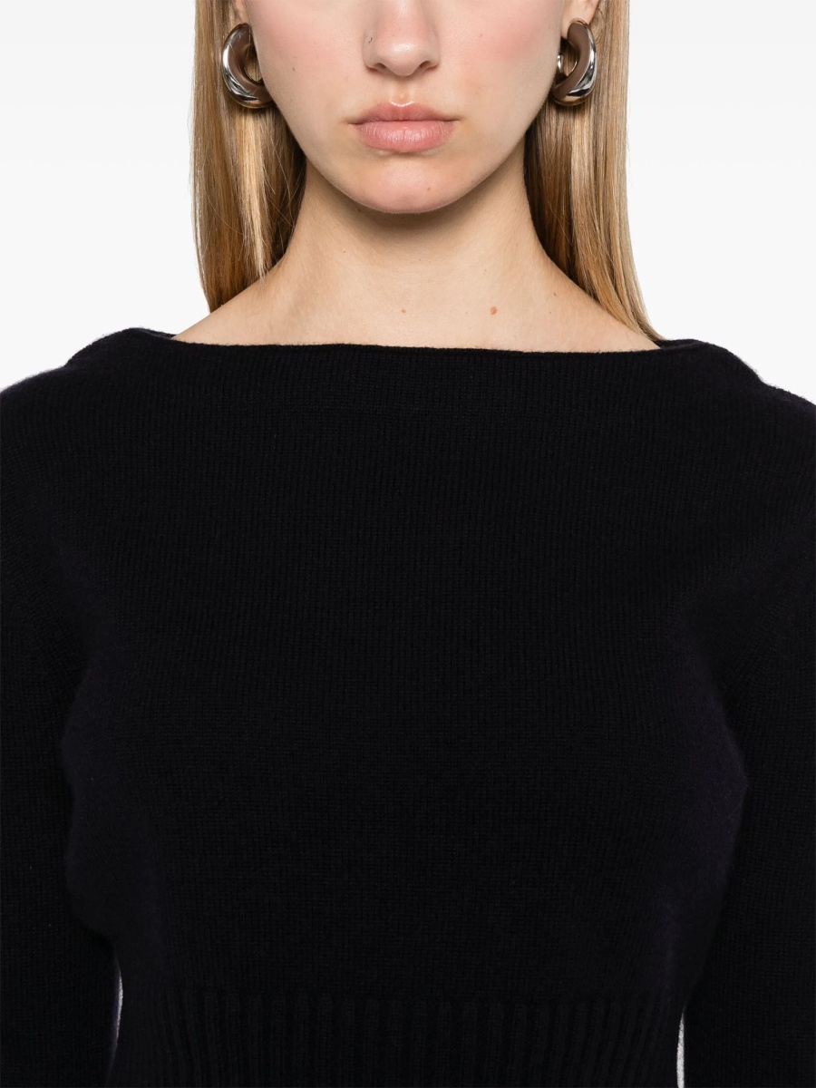 Pulover tricotat Max Mara albastru - Img 5
