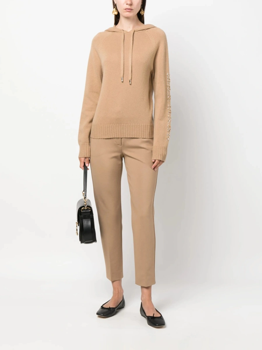 Pulover tricotat Max Mara neutru - Img 2