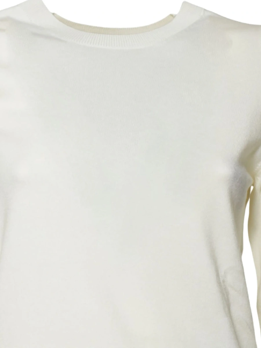 Pulover tricotat Max Mara neutru - Img 3
