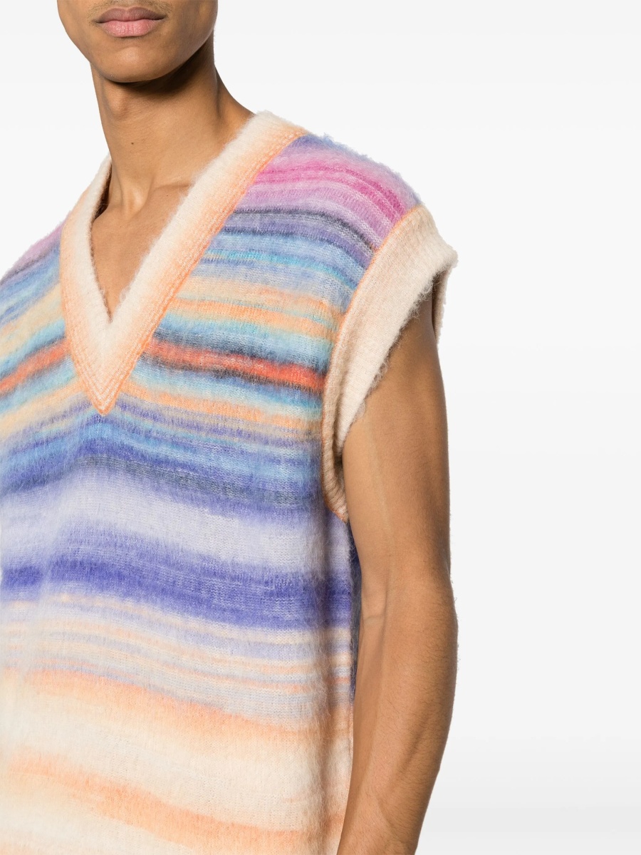 Pulover tricotat MISSONI BEACHWEAR portocaliu - Img 5