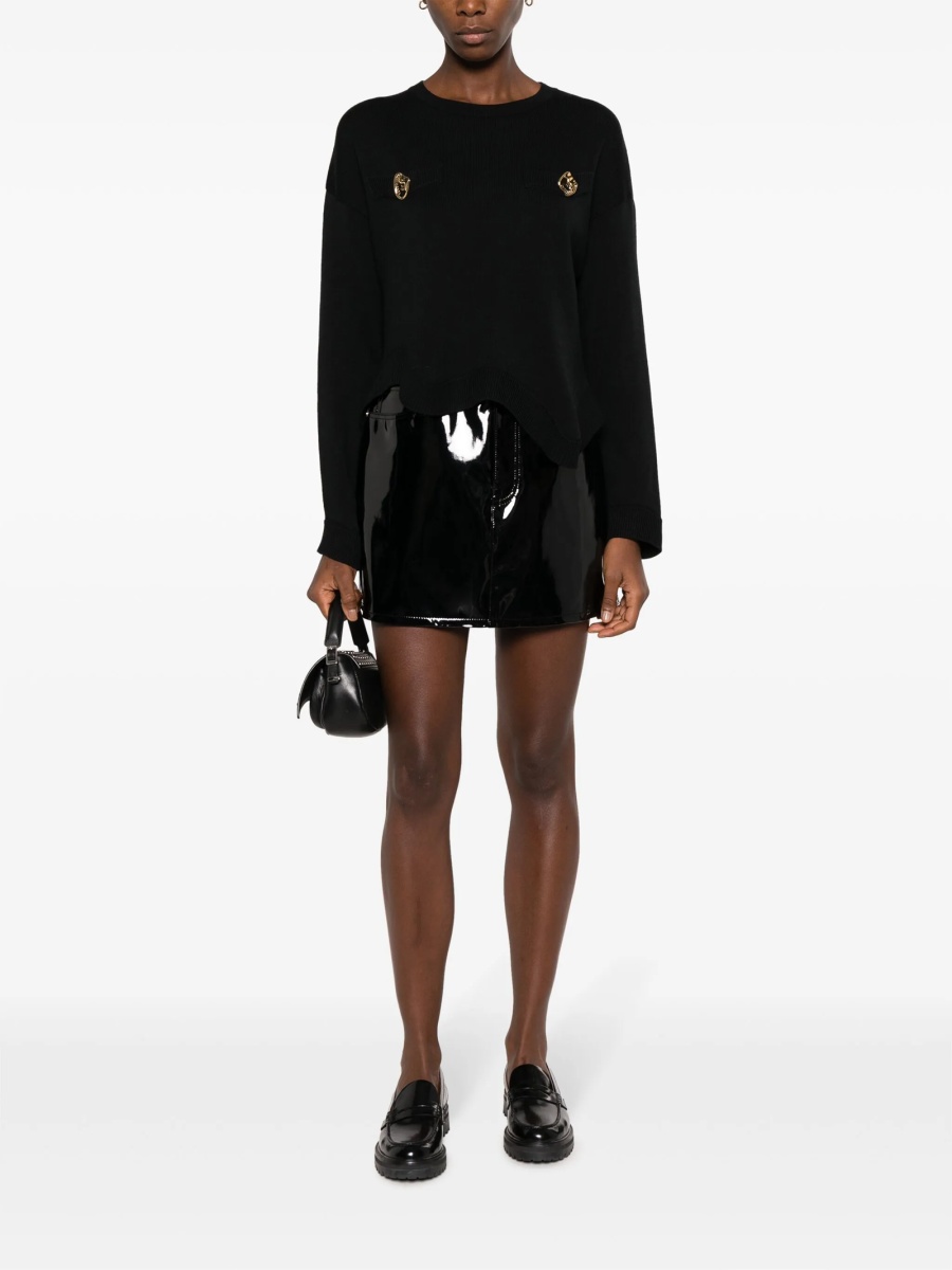 Pulover tricotat Moschino negru - Img 2