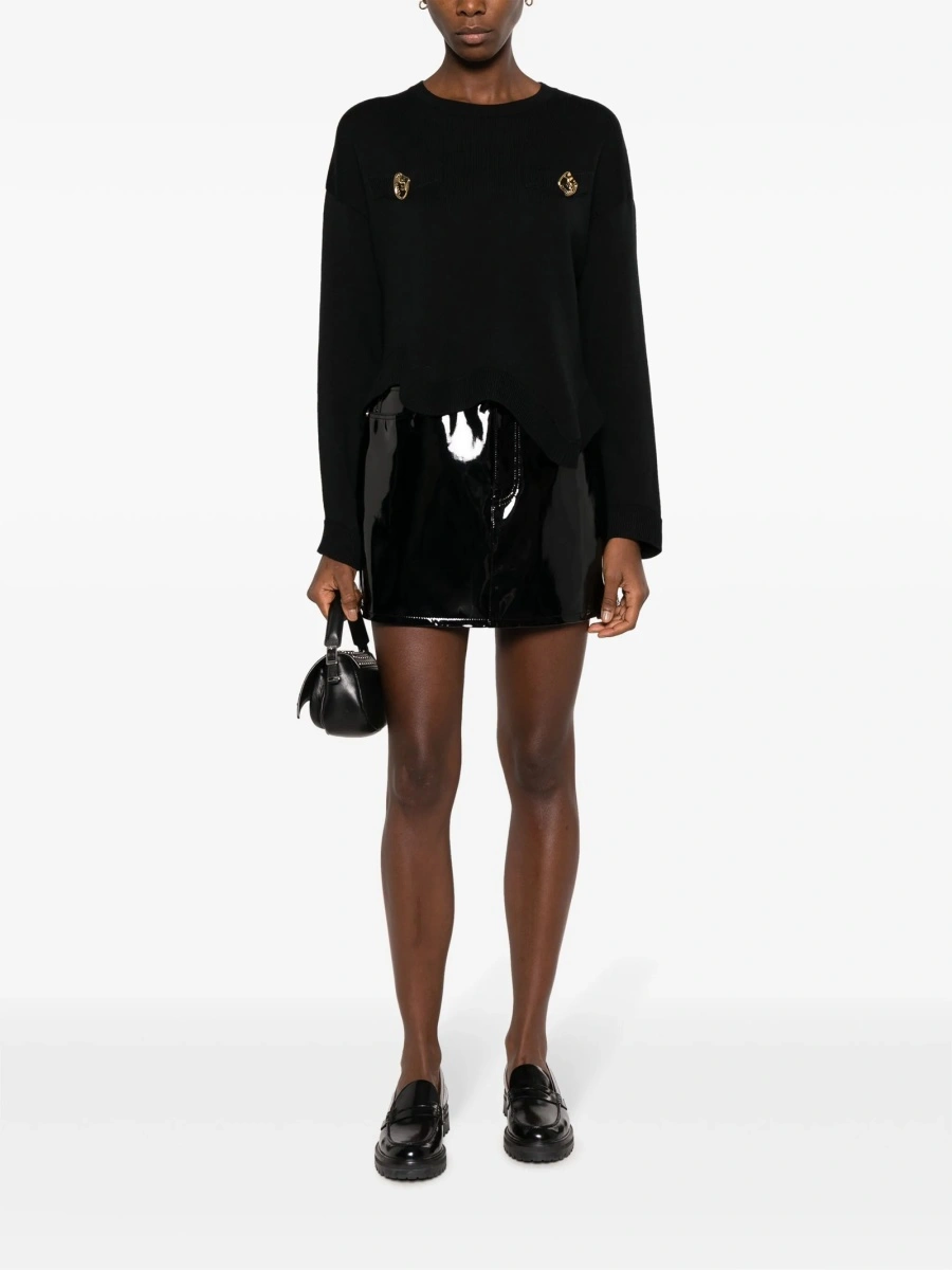Pulover tricotat Moschino negru - Img 2