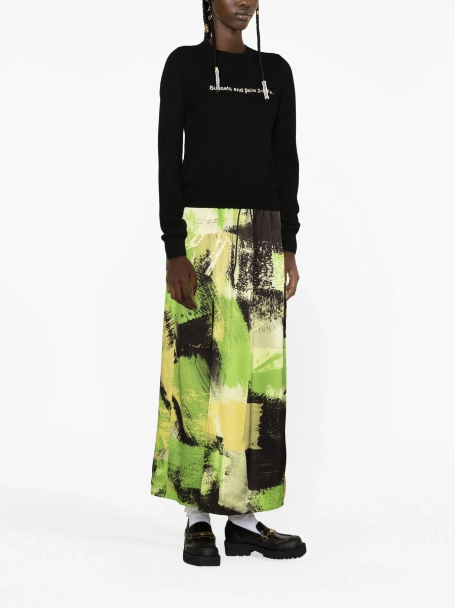 Pulover tricotat Palm Angels negru - Img 3