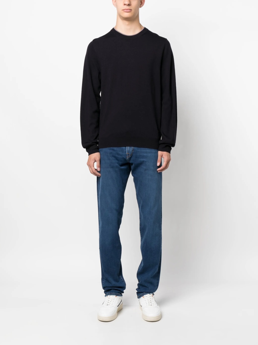 Pulover tricotat Paul Smith albastru - Img 2