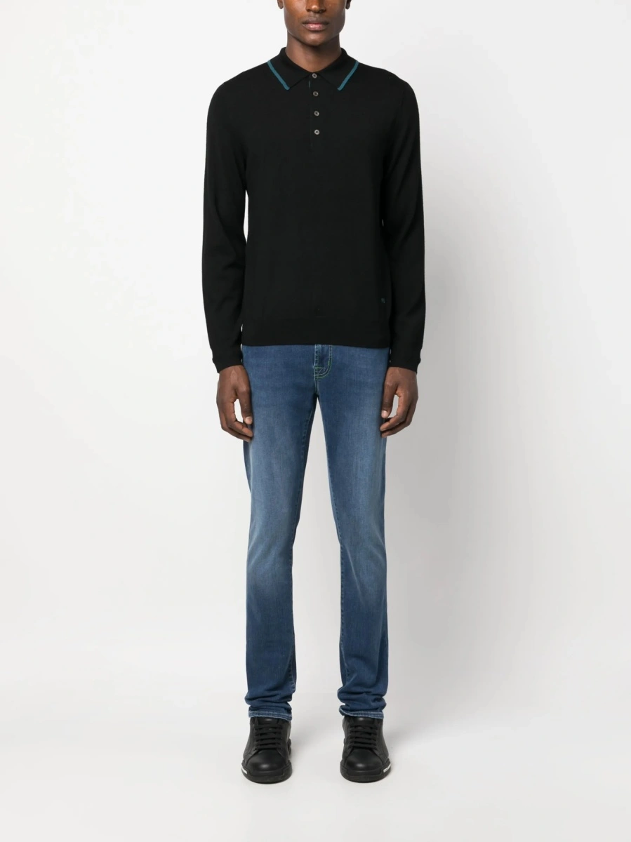 Pulover tricotat Paul Smith negru - Img 2