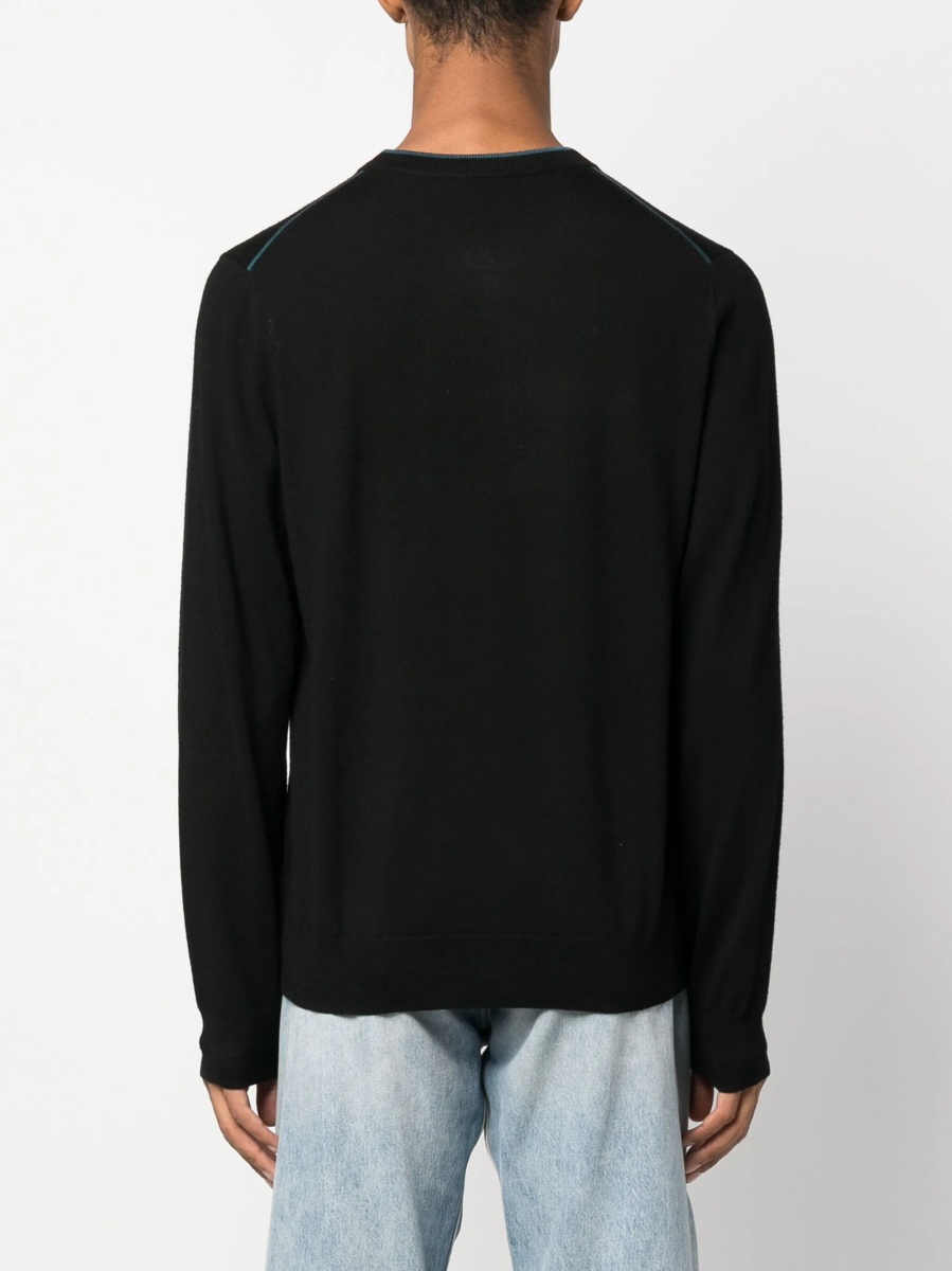 Pulover tricotat Paul Smith negru - Img 4