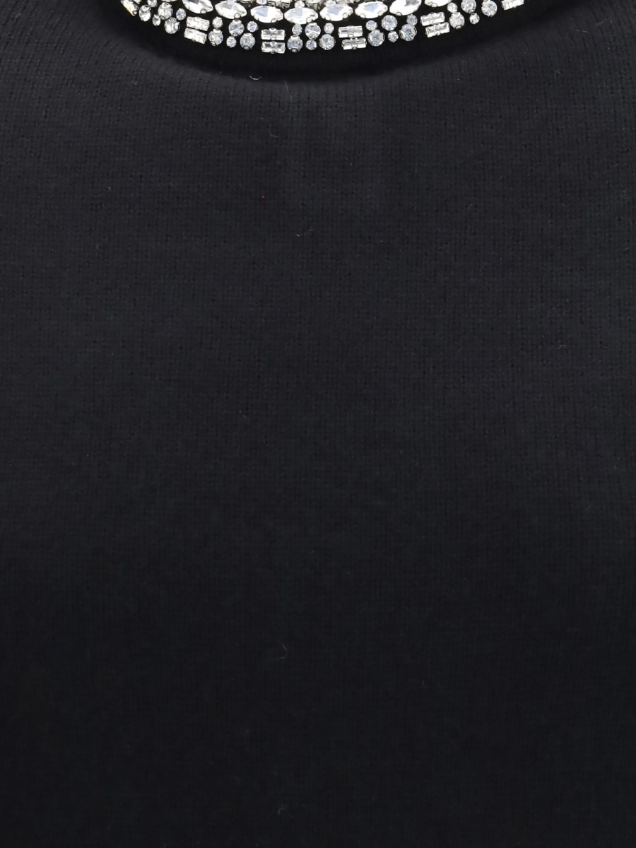 Pulover tricotat Pinko negru - Img 3