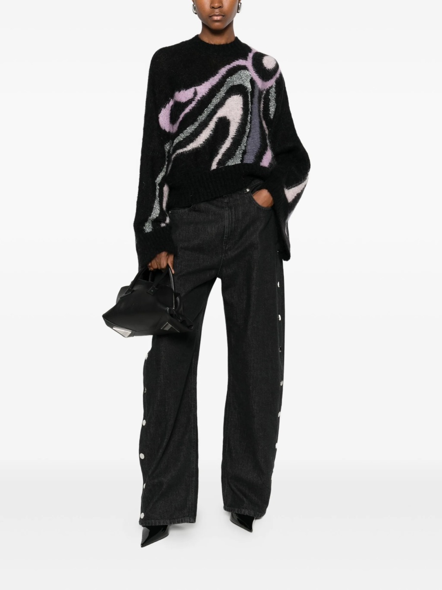 Pulover tricotat PUCCI negru - Img 2