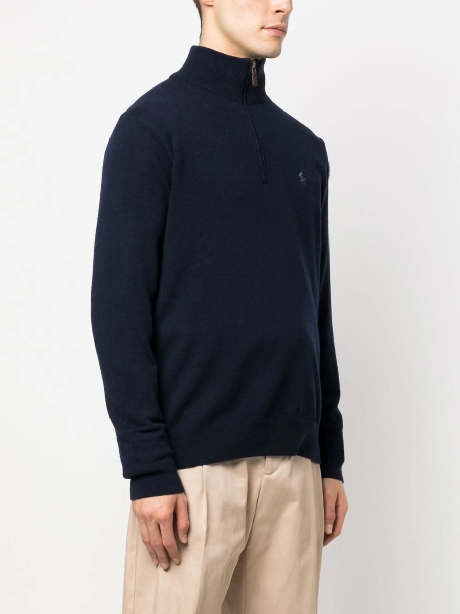 Pulover tricotat Ralph Lauren albastru - Img 3