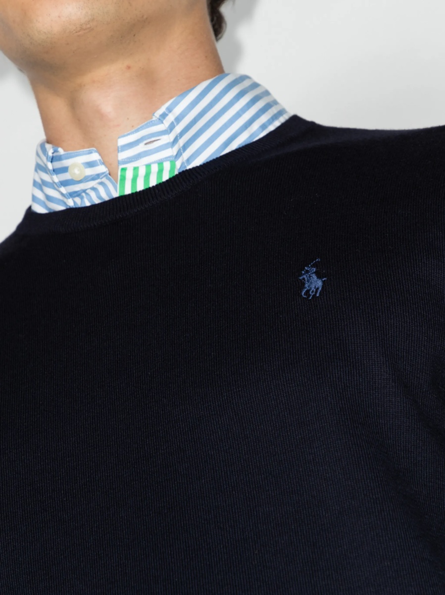 Pulover tricotat Ralph Lauren albastru - Img 4