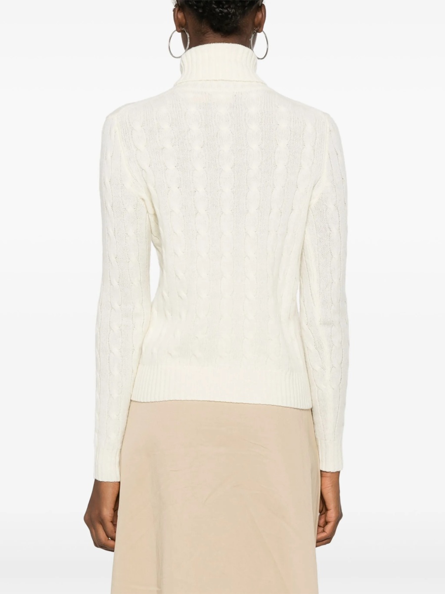 Pulover tricotat Ralph Lauren alb - Img 4