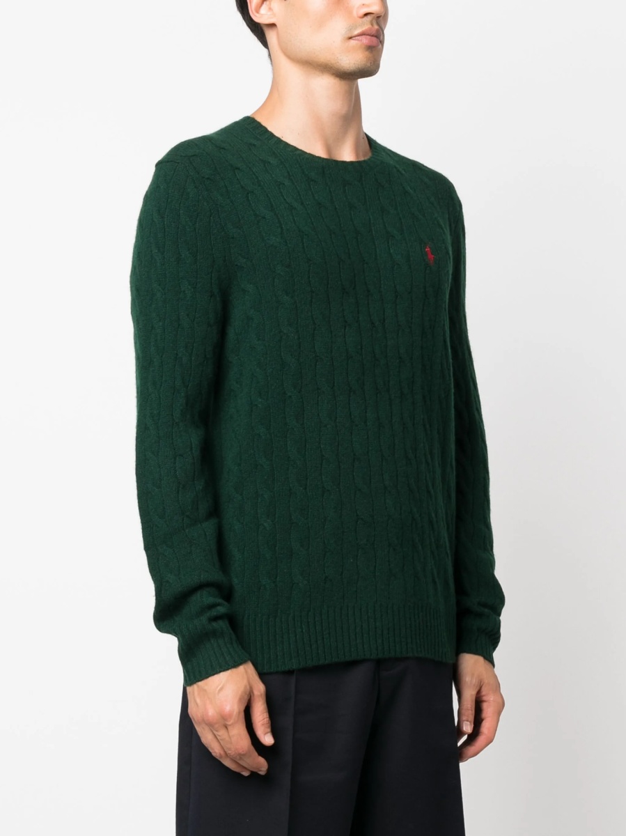 Pulover tricotat Ralph Lauren verde - Img 3