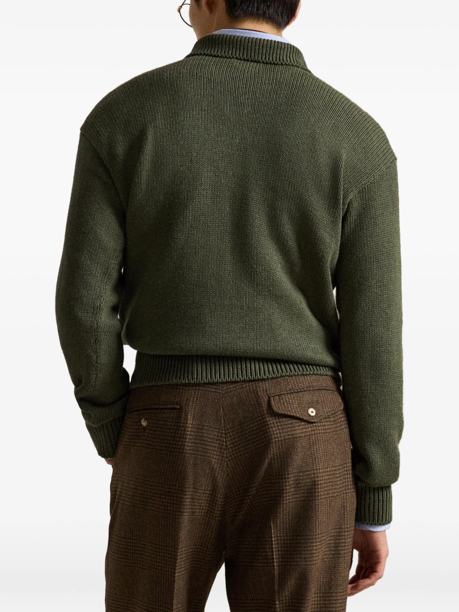 Pulover tricotat Ralph Lauren verde - Img 4