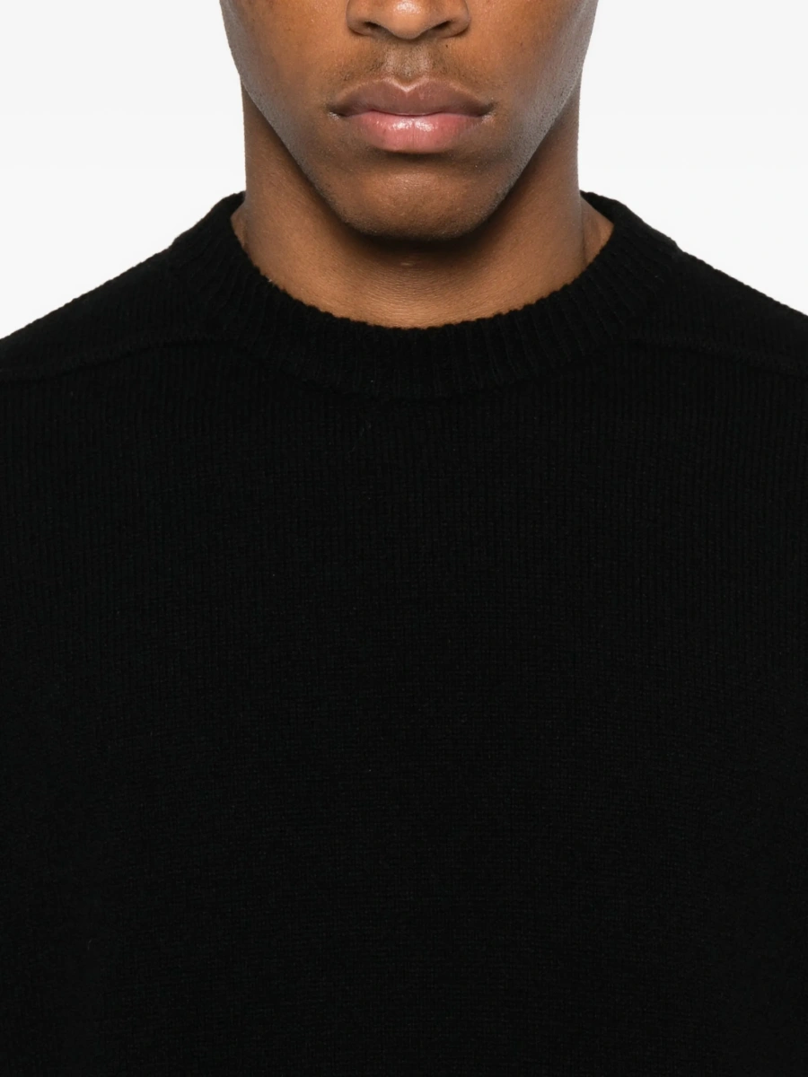 Pulover tricotat Rick Owens negru - Img 5