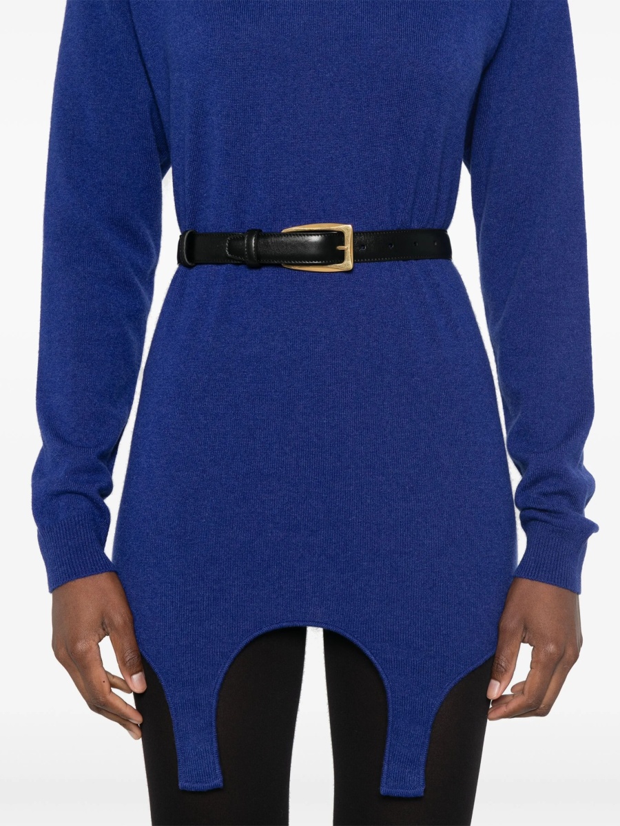 Pulover tricotat Saint Laurent albastru - Img 5